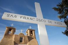 The historic adobe San Francisco de Asis church in Taos, New Mexico, USA-Shanna Baker-Photographic Print