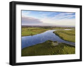Shannon Callows, Clonmacnoise, County Offaly, Leinster, Republic of Ireland, Europe-Carsten Krieger-Framed Photographic Print