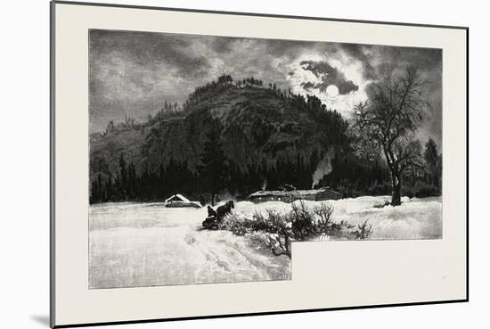 Shanty at Eagle's Nest, Canada, Nineteenth Century-null-Mounted Giclee Print
