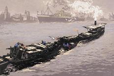 Morning on the Huangpu River-Shao Keping-Mounted Art Print