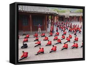 Shaolin Monastery, Shaolin, Birthplace of Kung Fu Martial Art, Henan Province, China-Kober Christian-Framed Stretched Canvas