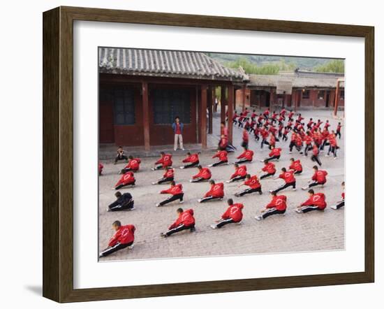 Shaolin Monastery, Shaolin, Birthplace of Kung Fu Martial Art, Henan Province, China-Kober Christian-Framed Photographic Print