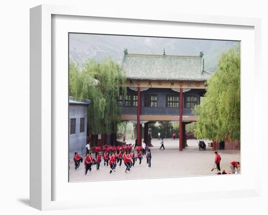 Shaolin Monastery, Shaolin, Birthplace of Kung Fu Martial Art, Henan Province, China-Kober Christian-Framed Photographic Print