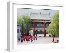 Shaolin Monastery, Shaolin, Birthplace of Kung Fu Martial Art, Henan Province, China-Kober Christian-Framed Photographic Print