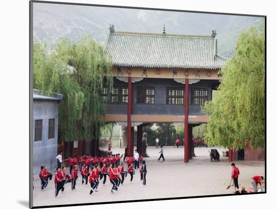 Shaolin Monastery, Shaolin, Birthplace of Kung Fu Martial Art, Henan Province, China-Kober Christian-Mounted Photographic Print