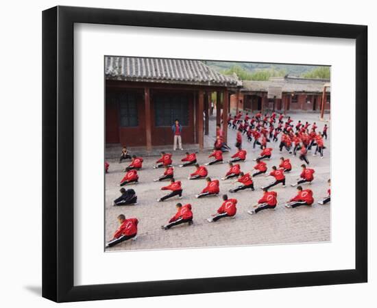 Shaolin Monastery, Shaolin, Birthplace of Kung Fu Martial Art, Henan Province, China-Kober Christian-Framed Photographic Print