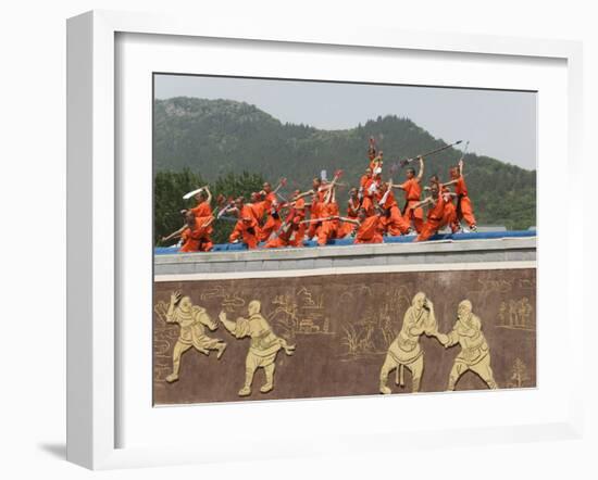 Shaolin Temple, Shaolin, Birthplace of Kung Fu Martial Art, Henan Province, China-Kober Christian-Framed Photographic Print