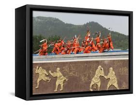 Shaolin Temple, Shaolin, Birthplace of Kung Fu Martial Art, Henan Province, China-Kober Christian-Framed Stretched Canvas