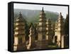 Shaolin Temple, the Birthplace of Kung Fu Martial Arts, Shaolin, Henan Province, China-Kober Christian-Framed Stretched Canvas