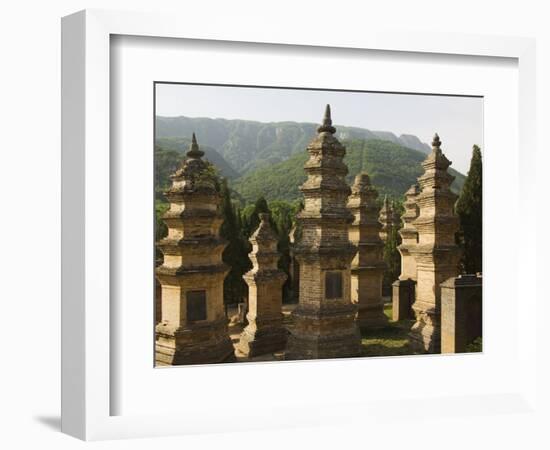 Shaolin Temple, the Birthplace of Kung Fu Martial Arts, Shaolin, Henan Province, China-Kober Christian-Framed Photographic Print