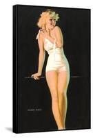 Shape Ahoy, Blonde in Bathing Suit-null-Framed Stretched Canvas