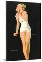 Shape Ahoy, Blonde in Bathing Suit-null-Mounted Art Print