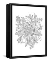 Shape Pattern 10-Neeti Goswami-Framed Stretched Canvas