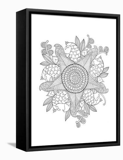 Shape Pattern 10-Neeti Goswami-Framed Stretched Canvas