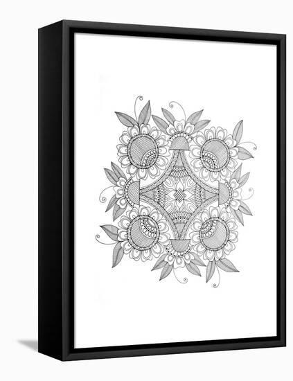 Shape Pattern 7-Neeti Goswami-Framed Stretched Canvas