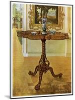 Shaped Fret Rimmed Gallery Table, Chippendale School, 1911-1912-Edwin Foley-Mounted Giclee Print