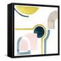 Shapely Minimum I-Grace Popp-Framed Stretched Canvas