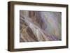 Shapes and colours formed by minerals at hotspring, Palette Spring, Yellowstone-Bill Coster-Framed Photographic Print