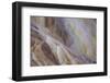 Shapes and colours formed by minerals at hotspring, Palette Spring, Yellowstone-Bill Coster-Framed Photographic Print