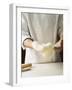 Shaping Pizza Dough by Hand (Stretching)-null-Framed Photographic Print