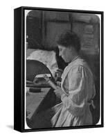 Shaping the End of a Christmas Cracker, 1905-null-Framed Stretched Canvas