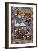 Shapur Approaches Khusrau Parviz-null-Framed Giclee Print