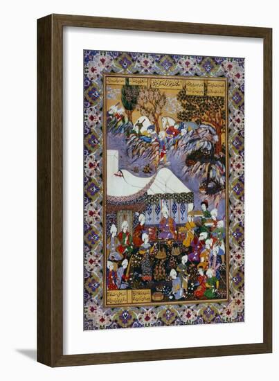 Shapur Approaches Khusrau Parviz-null-Framed Giclee Print