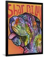 Shar Pei Love-Dean Russo-Framed Giclee Print