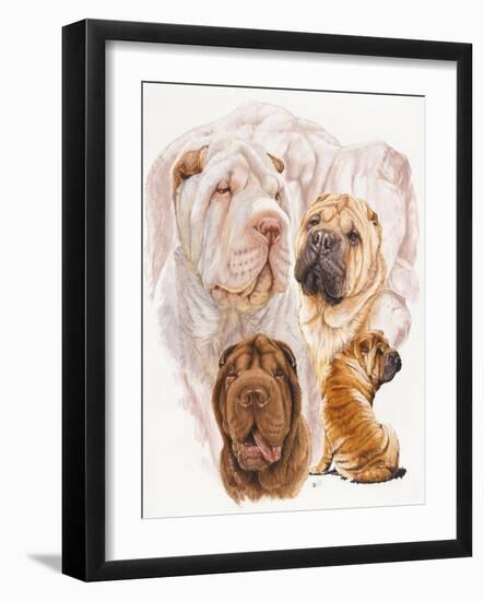 Shar Pei with Ghost-Barbara Keith-Framed Giclee Print