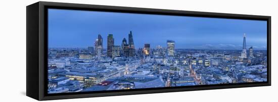Shard and City of London Skyline, London, England-Jon Arnold-Framed Stretched Canvas