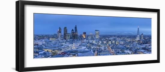 Shard and City of London Skyline, London, England-Jon Arnold-Framed Photographic Print