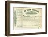 Share Certificate for the Yukon Goldfields-null-Framed Photographic Print