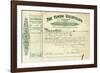 Share Certificate for the Yukon Goldfields-null-Framed Photographic Print