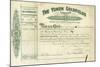 Share Certificate for the Yukon Goldfields-null-Mounted Photographic Print