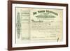 Share Certificate for the Yukon Goldfields-null-Framed Photographic Print