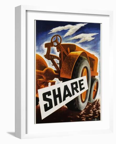 Share Poster-null-Framed Photographic Print