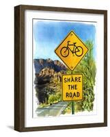 Share the Road, Gates Pass, 2004-Lucy Masterman-Framed Giclee Print
