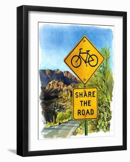 Share the Road, Gates Pass, 2004-Lucy Masterman-Framed Giclee Print