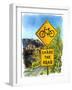 Share the Road, Gates Pass, 2004-Lucy Masterman-Framed Giclee Print