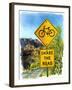 Share the Road, Gates Pass, 2004-Lucy Masterman-Framed Giclee Print