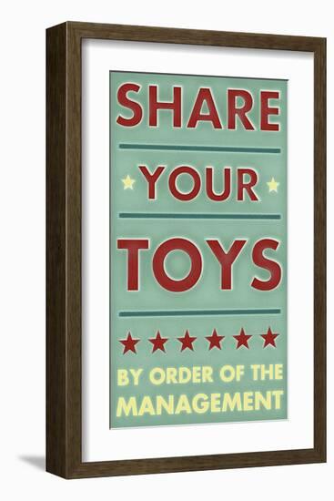 Share Your Toys-John Golden-Framed Giclee Print