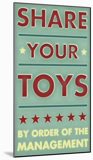 Share Your Toys-John Golden-Mounted Giclee Print