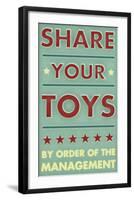 Share Your Toys-John W Golden-Framed Art Print