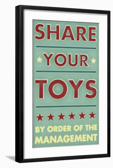 Share Your Toys-John W Golden-Framed Art Print