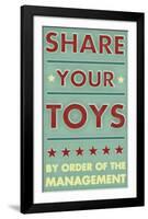 Share Your Toys-John W^ Golden-Framed Art Print