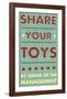 Share Your Toys-John W^ Golden-Framed Art Print