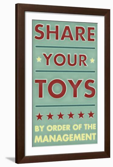 Share Your Toys-John W^ Golden-Framed Art Print