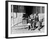 Sharecropper, Lonnie Fair and Daughter Listen to Victrola on Farm in Mississippi-Alfred Eisenstaedt-Framed Photographic Print