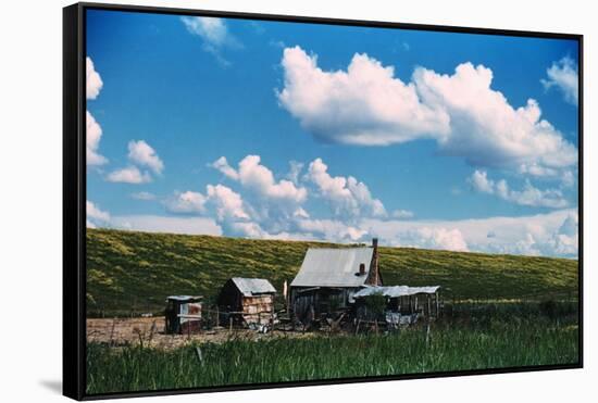 Sharecropper's Homestead-Marion Post Wolcott-Framed Stretched Canvas