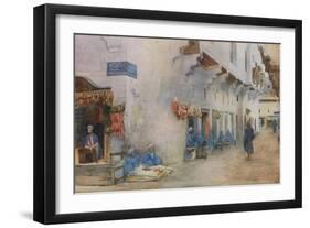 Sharia-El-Kerabiyeh, or Street of the Water Carriers, Cairo-Walter Spencer-Stanhope Tyrwhitt-Framed Giclee Print